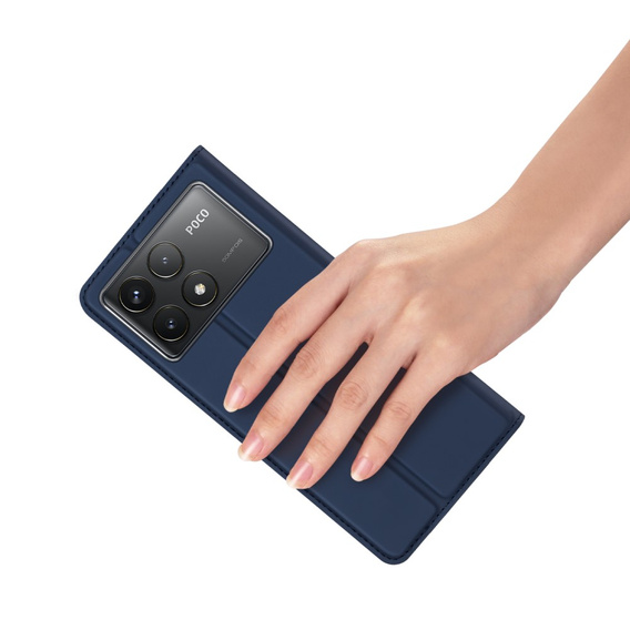 Dux Ducis Θήκη για Xiaomi Poco F6 Pro, Skinpro, σκούρο μπλε