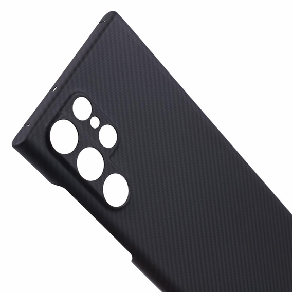 Θήκη για Samsung Galaxy S22 Ultra, Aramid Fiber Cover, μαύρη