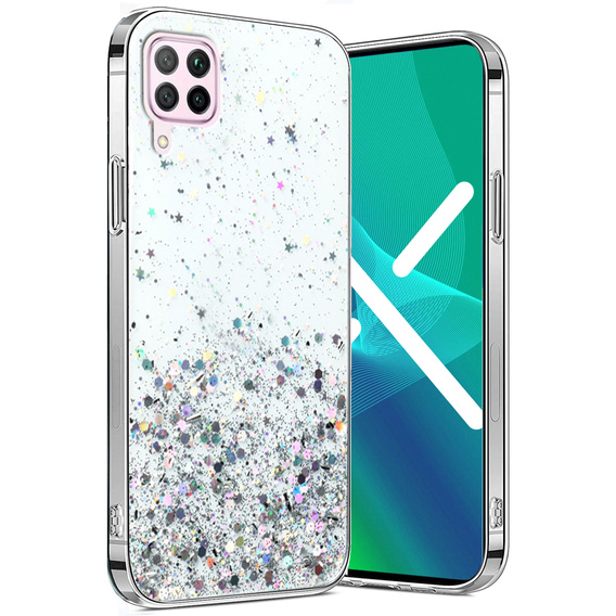 Θήκη για Huawei P40 Lite, Glittery, διαφανής