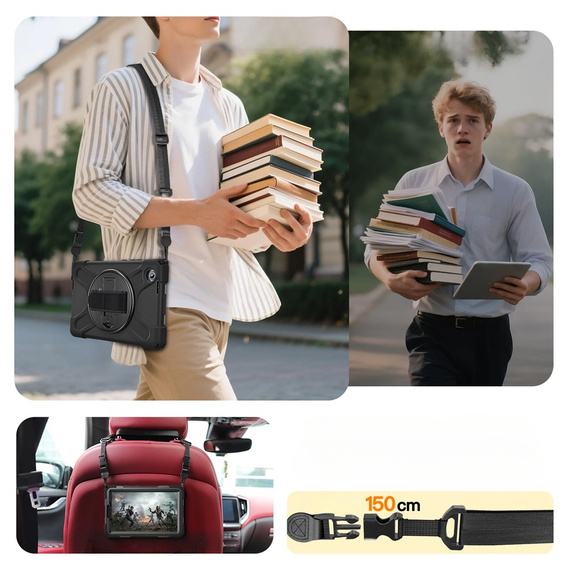 Θήκη με βάση και ιμάντα ώμου για Lenovo Tab One