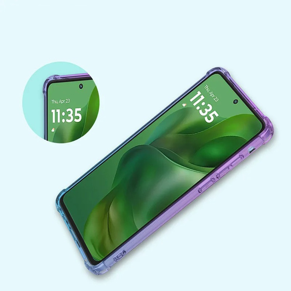 θήκη για το Motorola Edge 60 / 60 Fusion, Gradient Dropproof, Μωβ / μπλε
