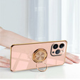 Θήκη για iPhone 14 Pro, Electro Ring, ανοιχτή ροζ