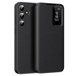 Αναδιπλούμενη θήκη για Samsung Galaxy S24 FE, Smart View Wallet, μαύρη