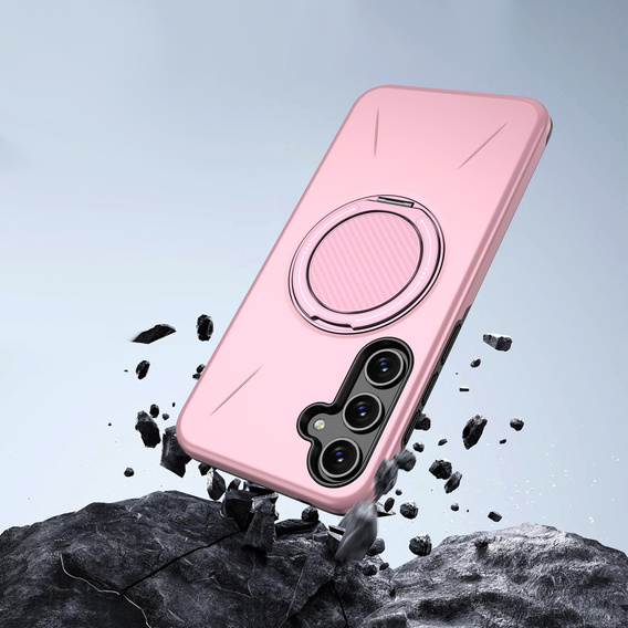 Θήκη με βάση για MagSafe για Samsung Galaxy A57 5G, ροζ