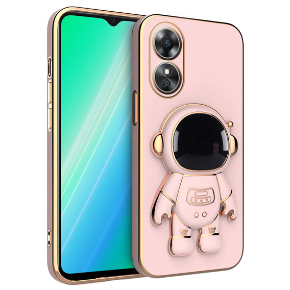 Θήκη για Oppo A17, Astronaut, ροζ