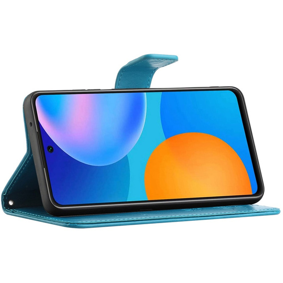 Θήκη με πτερύγιο για Samsung Galaxy M23, Butterfly, μπλε