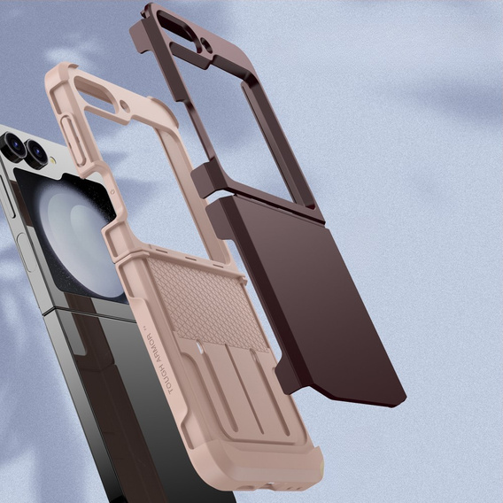 Θωρακισμένη θήκη για Samsung Galaxy Z Flip7 FE / Z Flip6, Armor Shockproof, μπορντό
