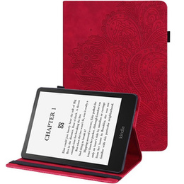 θήκη με πτερύγιο για Amazon Kindle Paperwhite 5 (2021), flower, μπλε