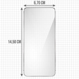 2x Μετριασμένο γυαλί ERBORD 9H Hard Glass στην οθόνη για iPhone 17 Pro/17/16 Pro