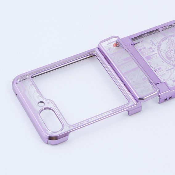 Θήκη για Samsung Galaxy Z Flip 5 5G, Mechanical Legend, μωβ