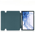 Θήκη πληκτρολογίου για Samsung Galaxy Tab S9, Rotary 360° Leather, σκούρα πράσινη