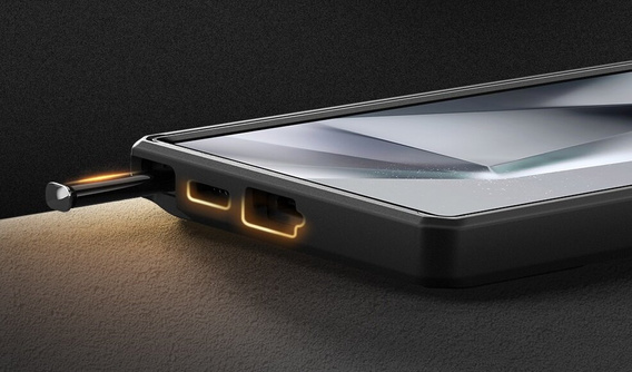 Θήκη για Samsung Galaxy S24, Tongate MECH Series με βάση στήριξης, μαύρη