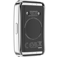 2w1 Etui z Osłoną Silikonową do Huawei Band 8, Srebrne