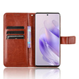 Θήκη με πτερύγιο για Infinix Zero 30 5G, Crazy Horse Wallet, καφέ