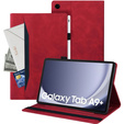 θήκη για Samsung Galaxy Tab A9+, Classic, με υποδοχή γραφίδας, κόκκινη