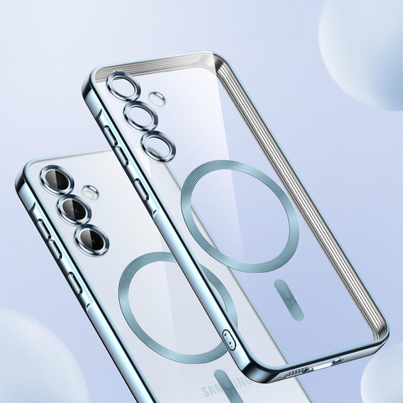 Θήκη για Samsung Galaxy A15 4G/5G, Electro MagSafe, μπλε + Γυαλί για την οθόνη