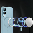 Θήκη για Samsung Galaxy S25 Edge, ColorMag, για MagSafe, μπλε + γυαλί 9H, μετριασμένο