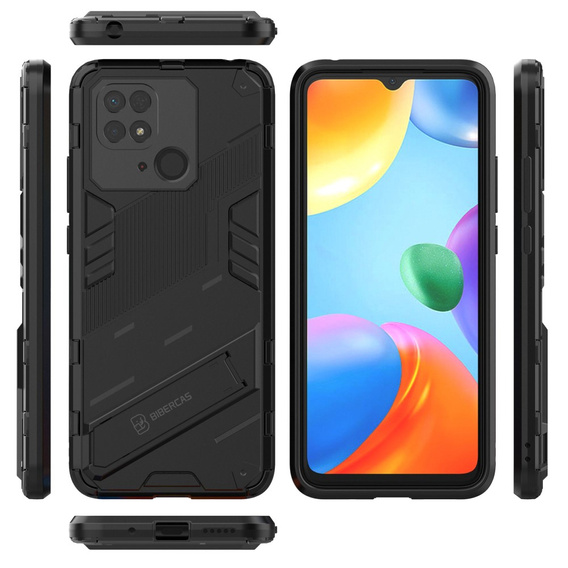 Θήκη για Xiaomi Redmi 10C, Military kickstand, μπλε
