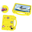 Παιδική θήκη για iPad 10.9 2022 10 Gen, Cute Patterns, με βάση, κίτρινη