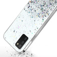 Θήκη για Samsung Galaxy A03s, Glittery, διαφανής