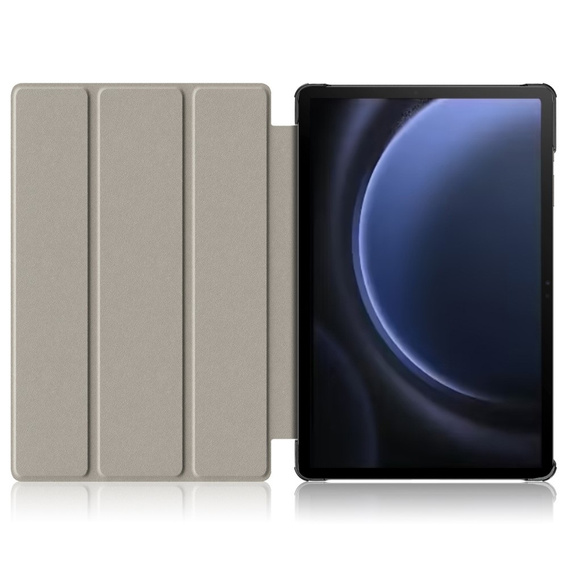 Θήκη για Samsung Galaxy Tab S9 FE+ Plus, Smartcase με χώρο για γραφίδα, ροζ rose gold