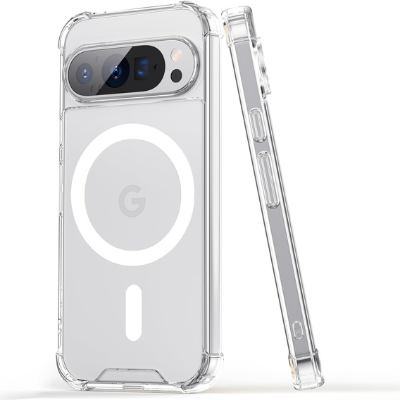 Θήκη για Google Pixel 9 / 9 Pro, Dropproof MagSafe, διαφανής
