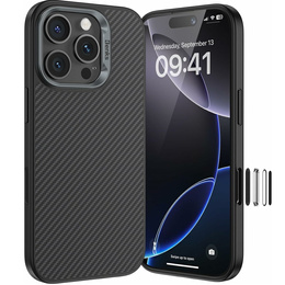 BENKS Kevlar Armor PRO Carbon Fiber 600D D065 θήκη για MagSafe για iPhone 16 Pro