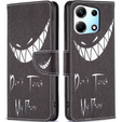 Θήκη με πτερύγιο για Infinix Zero 30 5G, Wallet, Don't Touch My Phone, μαύρη