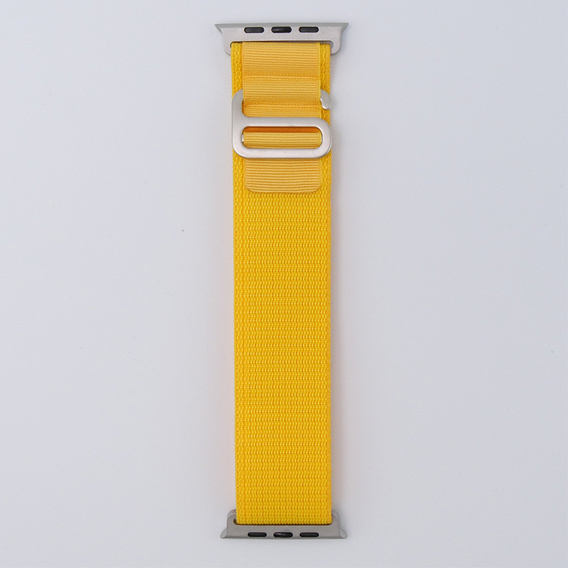 Λουράκι νάιλον για Apple Watch 1/2/3/4/5/6/7/8/SE/ULTRA 42/44/45/49mm, κίτρινη
