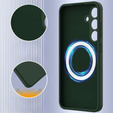 Θήκη για Samsung Galaxy S24 FE, Silicone MagSafe, πράσινη