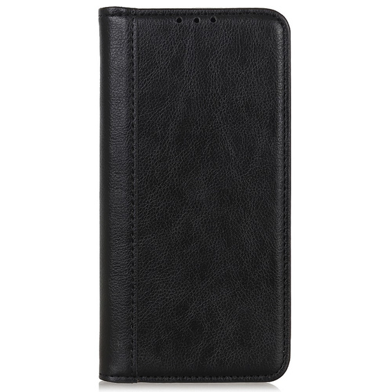 Θήκη για Sony Xperia 10 V, Wallet Litchi Leather, μαύρη