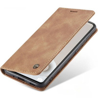 θήκη CASEME για Samsung Galaxy S20 FE, Leather Wallet Case, καφέ