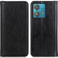 Θήκη για Motorola Moto G84 5G, Wallet Litchi Leather, μαύρη