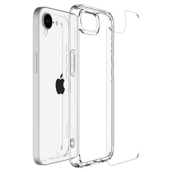 θήκη Spigen για iPhone 16E, Ultra Hybrid, διαφανής + μετριασμένο γυαλί 9H