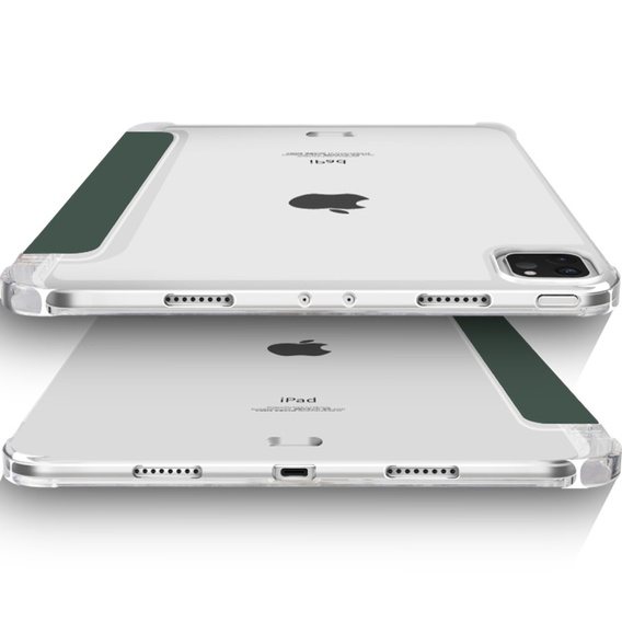 Θήκη για iPad Pro 11 2022 / 2021 / 2020, Smartcase Hybrid, με χώρο για γραφίδα, σκούρα πράσινη