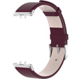 Δερμάτινο λουράκι για Samsung Galaxy Fit 3, μπορντό
