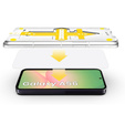 2x Μετριασμένο γυαλί για Samsung Galaxy S25 Edge, ERBORD Easy App Full Screen Protector