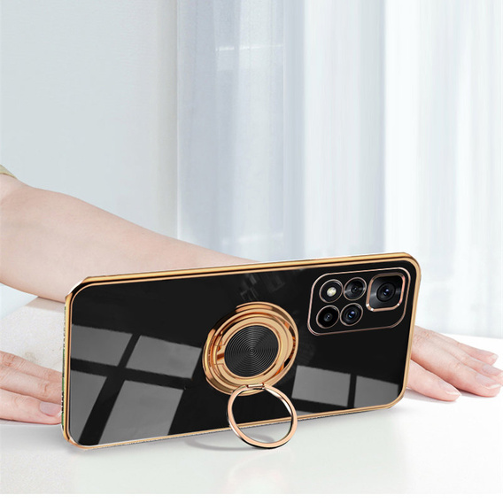 Θήκη για Xiaomi Poco M4 Pro 5G / Redmi Note 11S 5G, Electro Ring, μαύρη