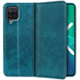 Θήκη για Samsung Galaxy A12 / M12 / A12 2021, Wallet Litchi Leather, πράσινη