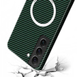 Θήκη για Samsung Galaxy S21, Magsafe Slim Carbon, πράσινη