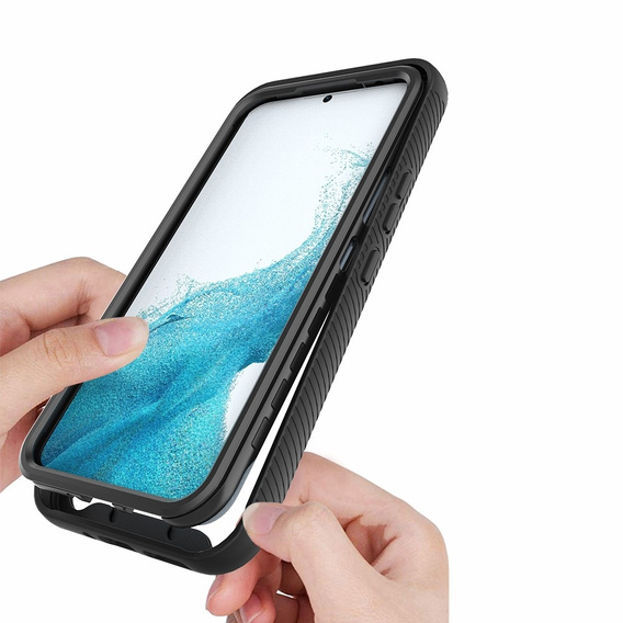 Θήκη για Samsung Galaxy A34 5G, Shockproof, με μεμβράνη, μαύρη