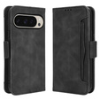Θήκη με πτερύγιο για Google Pixel 9 / Google Pixel 9 Pro, Card Slot, μαύρη
