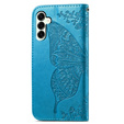 Θήκη με πτερύγιο για Samsung Galaxy S25 FE, Butterfly, μπλε