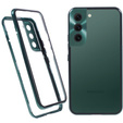 θήκη για το Samsung Galaxy S21, Magnetic Dual Glass, πράσινη