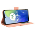 Θήκη με πτερύγιο για Motorola Moto G24 / G24 Power / G04, Card Slot, ροζ