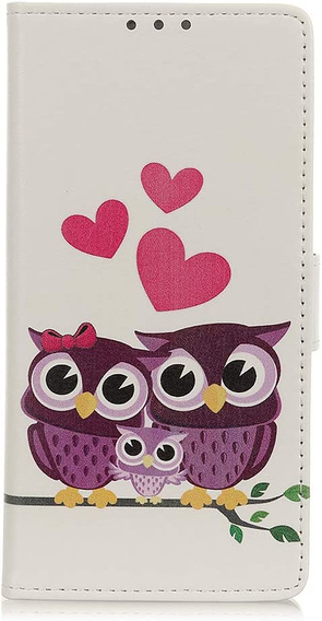 Θήκη με πτερύγιο για Nokia 2, Wallet, Owl Family
