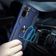 θωρακισμένη θήκη για Xiaomi Redmi Note 10/10S, Nox Case Ring, μπλε