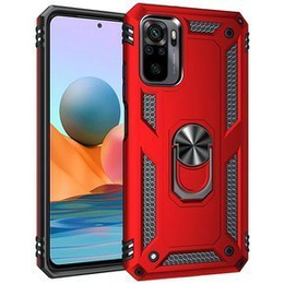 θωρακισμένη θήκη για Xiaomi Redmi Note 10 / 10S, Nox Case Ring, κόκκινη