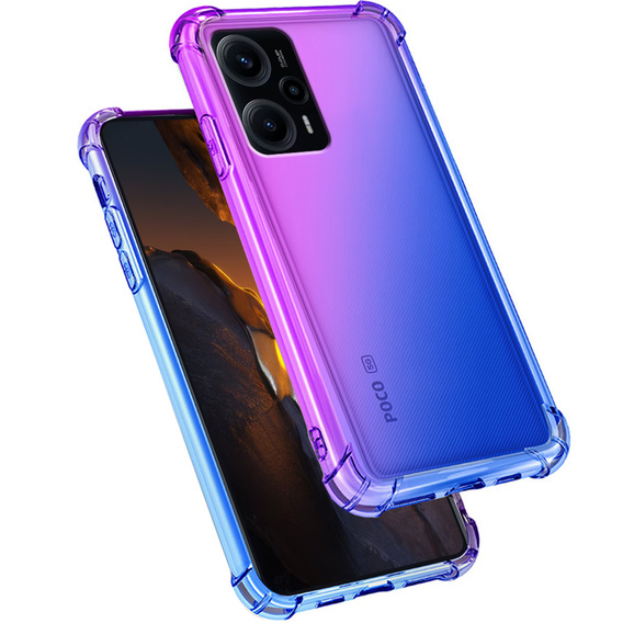 θήκη για το Xiaomi Poco F5, Gradient Dropproof, Μωβ / μπλε