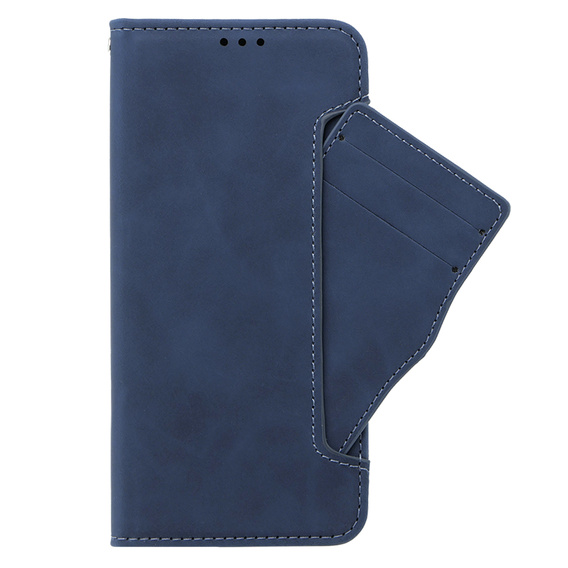 Θήκη με πτερύγιο για Oppo A58 4G, Card Slot, μπλε